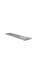 Šedobílý okenní parapet Sino, 20 cm x 2 cm, řezaný na míru s vodní drážkou