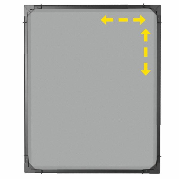 Moskytiéra Easymaxx Magic Fit 115 cm x 135 cm antracitová