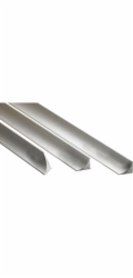 Rohový spoj, hliník, eloxovaný stříbrný, kartáčovaný, 15 mm x 2,5 m