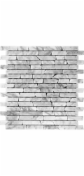 Mramorová mozaika Carrara White Slim Brick 28,5 cm x 30,5 cm