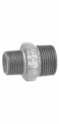 Kirchhoff redukční dvojitá nipl 41,9 mm (1 1/4" AG) x 33,3 mm (1" AG) pozinkovaná