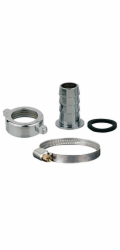 Kirchhoff poloviční hadicová spojka MS s hadicovou svorkou 3/4"M x 1/2"T chrom