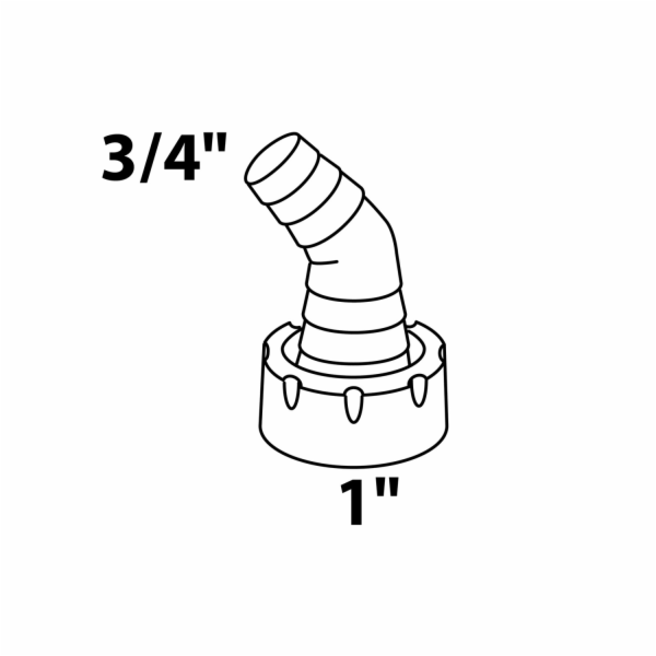 Kirchhoff přípojka pro zařízení 90° 30,3 mm (1" vnitřní z...