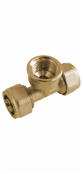 Kirchhoff T-kus 26 mm x 24,2 mm (vnitřní závit 3/4") x kompresní fitinka 26 mm pro MSVR blank