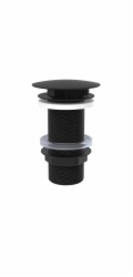 Kirchhoff vypouštěcí ventil bez přepadu 41,9 mm (1 1/4") x 100 mm, černý matný