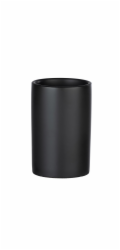 Wenko kelímek na zubní kartáček Polaris černý matný keramický 7 x 11 x 7 cm