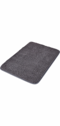 Koupelnová předložka Baliv 40 cm x 60 cm polyesterová tmavě šedá