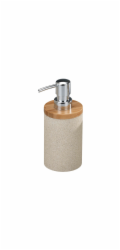 Dávkovač mýdla Wenko Vico, polyresin/bambus, přírodní