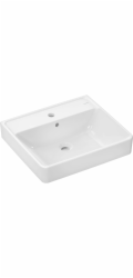 hansgrohe Xanuia Q umyvadlo 55x48 cm s otvorem pro baterii a přepadem, bílé