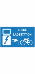 Sonstige Výstražná a informační cedule „Nabíjecí stanice pro elektrokola“ 25 cm x 15 cm PST