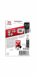 Energizer Alkalické baterie Max 9V E-Block, 2 kusy