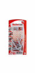 Fischer Hmoždinky DuoPower O 6 mm x 30 mm WH K 6 kusů s úhlovým hákem