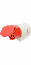 PCE Zásuvka CEE 5pinová IP44 32 A červená