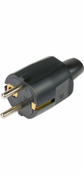 Sonstige Ochranná kontaktní zástrčka PVC černá