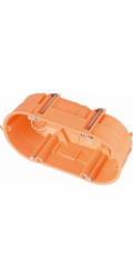 Sonstige Dutá nástěnná krabice 2dílná 135 mm x 65 mm oranžová IP30