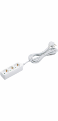 Sonstige 3cestný prodlužovací kabel, bílý, 3 m