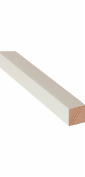 Döllken Profiles Čtvercová lišta, bílý lak, 20 mm x 20 mm, délka 900 mm
