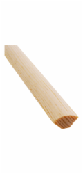 Döllken Profiles Čtvrtkruh borovicový, lakovaný, 14 mm x 14 mm, délka 2400 mm