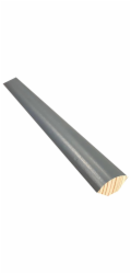 Döllken Profiles Čtvrtkruhový borovicový antracit 18 mm x 18 mm délka 2400 mm