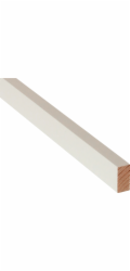 Döllken Profiles Obdélníkový pásek, bílý lak, 10 mm x 20 mm, délka 900 mm