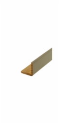 Döllken Profiles Úhlová lišta, borovice, bílý lak, 27 mm x 27 mm, délka 2400 mm