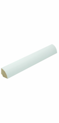 Döllken Profiles Čtvrtkulatý tvar 22 mm x 22 mm Bílý lak