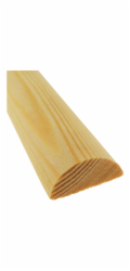 Döllken Profiles Borovicová půlkulatá tyč 20 mm x 10 mm, délka 2400 mm