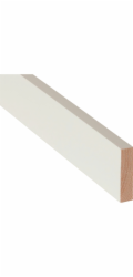 Döllken Profiles Obdélníkový pásek, bílý lak, 10 mm x 40 mm, délka 900 mm