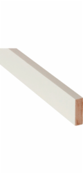 Döllken Profiles Obdélníkový pásek, bílý lak, 10 mm x 30 mm, délka 900 mm
