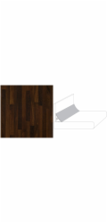 Sonstige Nástěnná lišta Plus 59 x 3 cm Noce (BBL 714)