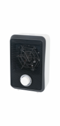 Sonstige Elverum mini ventilátorový ohřívač 600W s kontrolkou, černý, 19 cm x 12 cm x 10 cm