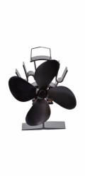 Firefix Ventilátor do kamen na dřevo , neelektrický, černý