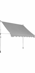 Markýza s upínacími svorkami 2,95 m x 1,5 m stříbrošedá