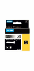 Dymo Odolná polyesterová páska 12 mm x 5,5 m černá na metalíze (S0718180)
