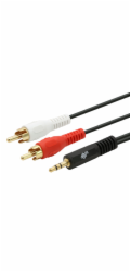 TB Touch Cable 3,5mm Mini Jack -2x RCA M/M 2,5m