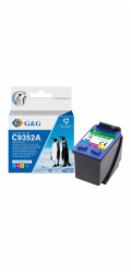 Inkoust G&G Inkoust / inkoust kompatibilní s G&G s C9352A, HP 22, CMY, 16ml, ml NH-R9352C/M/Y, pro HP Deskjet 3930, 3940, Fax 1250, Officejet 4315 All