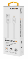 ALIGATOR Datový kabel 2A iPh lightnin 2 m bílý