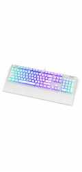 Endorfy herní klávesnice Omnis OWH Pudd.Kailh BL RGB / USB / blue switch / drátová /mechanická/US layout/bílá RGB