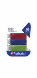 Pendrive Verbatim Slider (3 ks), 16 GB (49326)