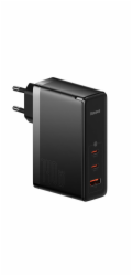 Baseus GaN5 Pro rychlonabíjecí adaptér 2x USB-C + USB-A 140W černá