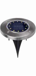 Solární lampa Maclean MCE318 LED IP44 12 SMD 4000K
