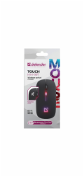 Defender mouse TOUCH bezdrátová tichá klikací myš MM-997 baterie 800/1200/1600 DPI černá
