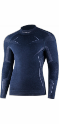 Brubeck LS1666M Pánská mikina EXTREME MERINO tmavě modrá M