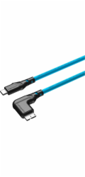 Ednet USB kabel Mathorn MTC-231 Photo kabel 2m 10Gbps USB C - MicroB 90° Arctic Blue