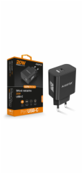 Rychlá nabíječka ALIGATOR PD 20W USB-C, černá