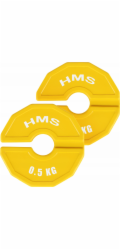 HMS TSN50 PLOCHÝ KOTOUČ PRO SILOVÉ TRÉNINKOVÉ A FITNESS VYBAVENÍ, PŘEKRYTÝ TYP 2 x 0,5 KG