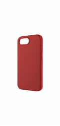 FIXED MagLeather kožený kryt iPhone 16e, červený