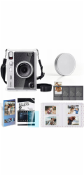 Sada 6v1 pouzdro + sklo + album 64x + víčko + rámečky Fuji Instax Mini Evo - průhledné