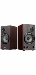 GENIUS repro SP-HF520BT Dark Brown/ 2.0/ Bluetooth 5.3/ 20W/ Dřevěné/ tmavě hnědé