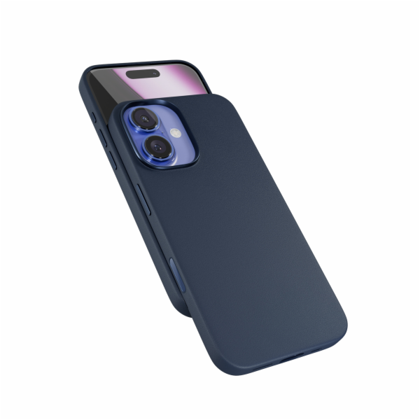 Epico Mag+ Leather Case iPhone 16 Plus - modrá